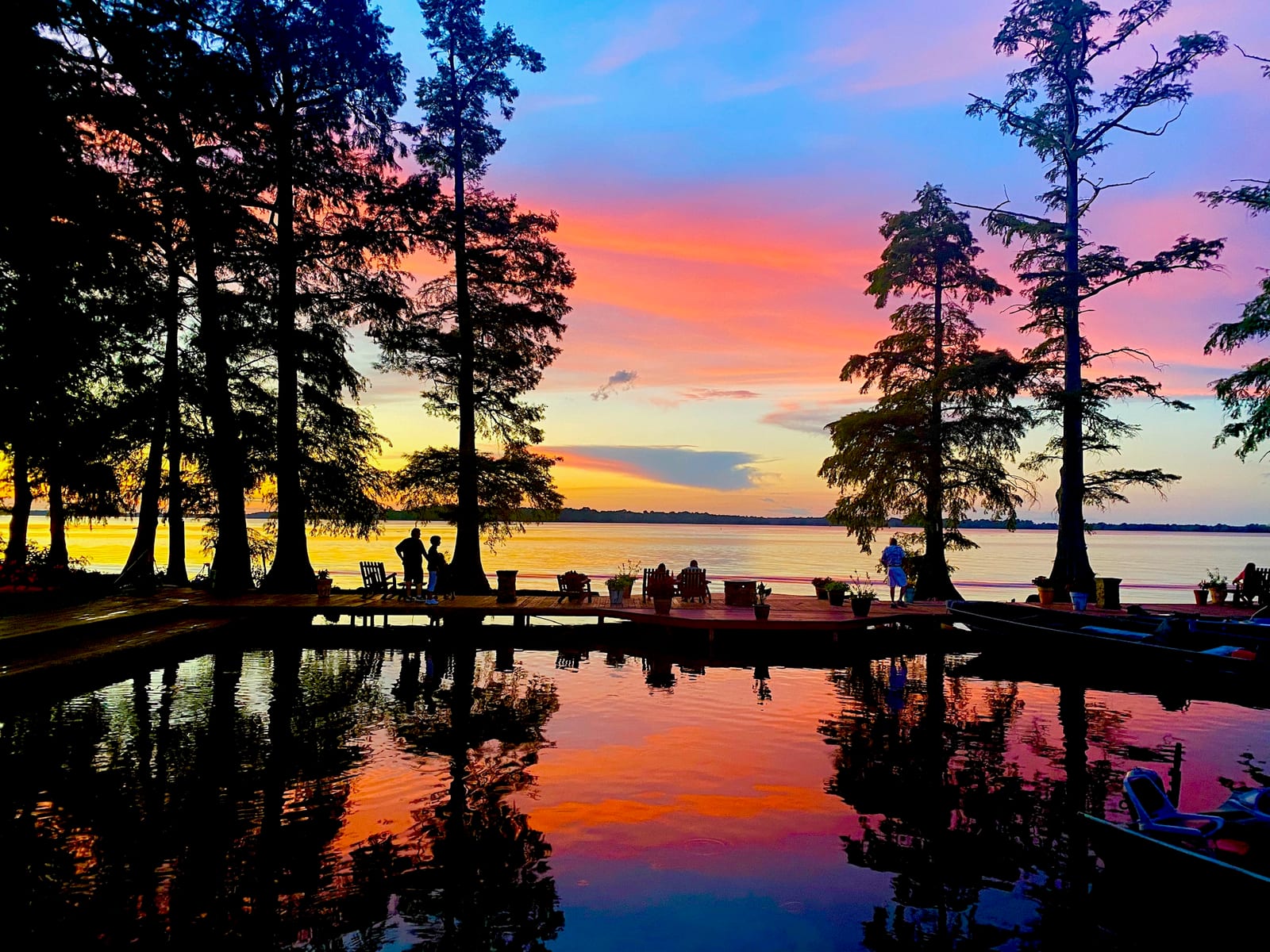 Reelfoot Lake Sunset from Blue Ban k Resort