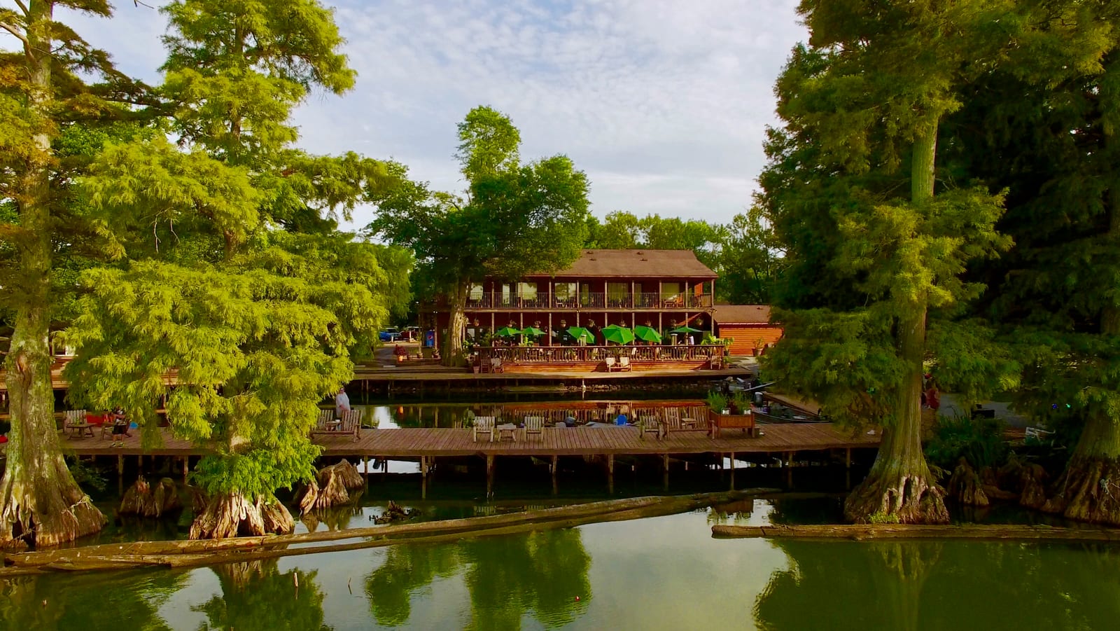 Back of Blue Bank Resort