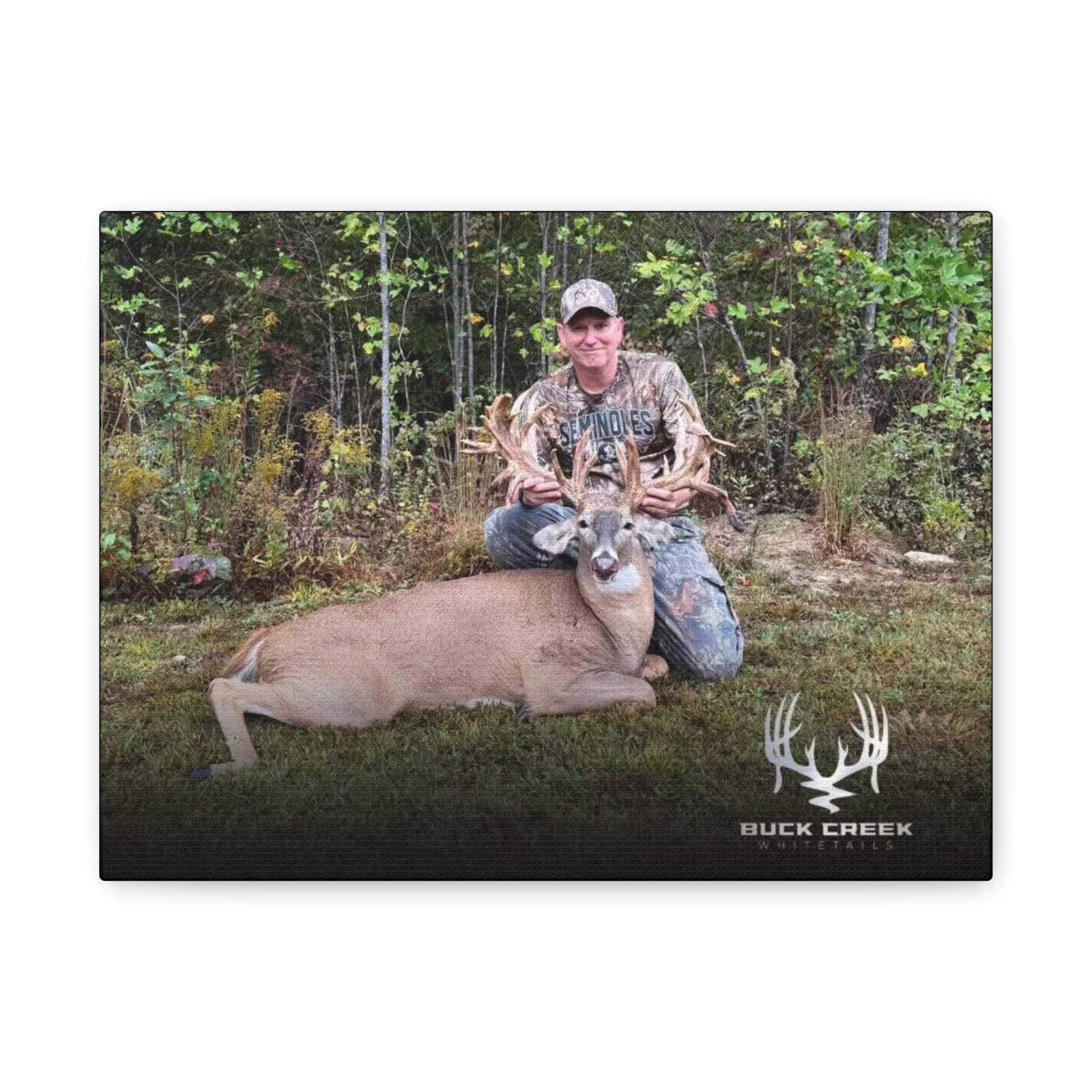Thumbnail: Personalized Buck Creek Whitetails Photo, Canvas, Stretched, 1.25"
