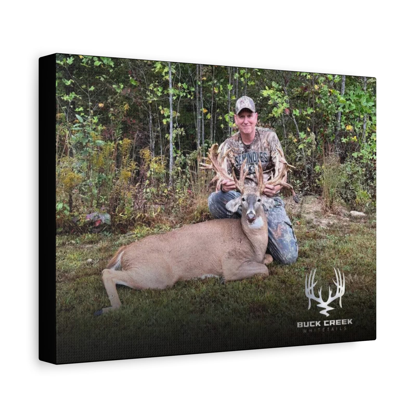 Thumbnail: Personalized Buck Creek Whitetails Photo, Canvas, Stretched, 1.25"