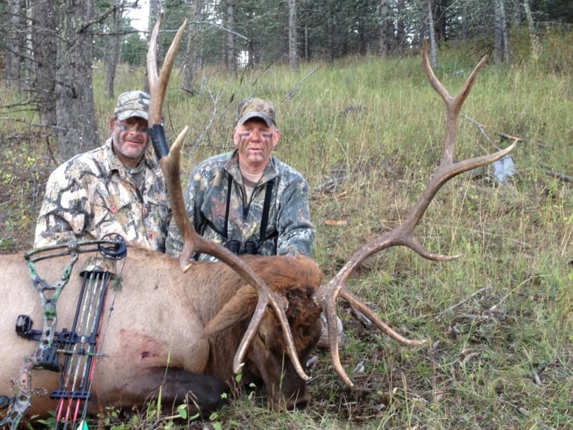 Two Men Elk Hunting in Montana