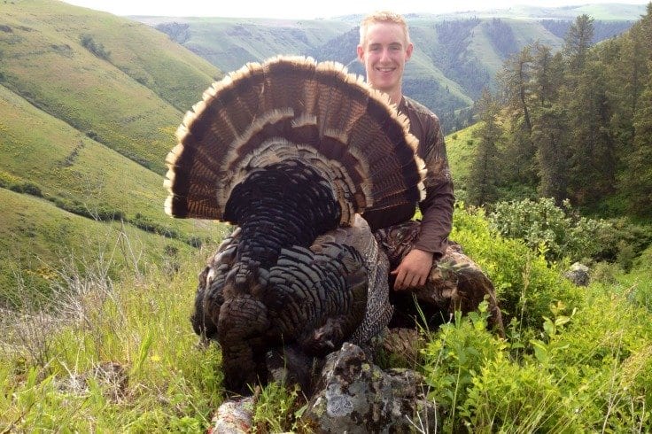 Beecroft's Turkey Hunting Guide Chad Weber put Davy in a good position for a shot at this turkey, and Davy made sure he was successful.