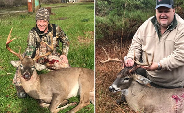 hunters with deer