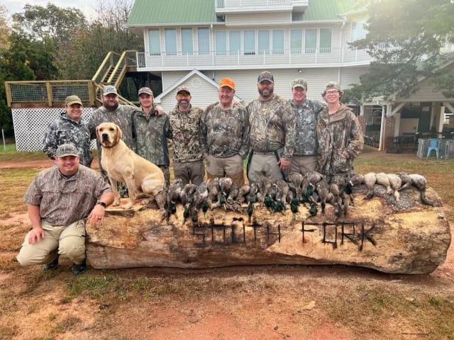 Thanks, guys, for a great day!!!! Good people, great times, and memories for a lifetime. The Quack Attack is back at South Fork!!! Don't miss out on your chance at more ducks than you can shake a stick at.  Call and book your next Duck Hunt with South Fork today before we're all booked up!!