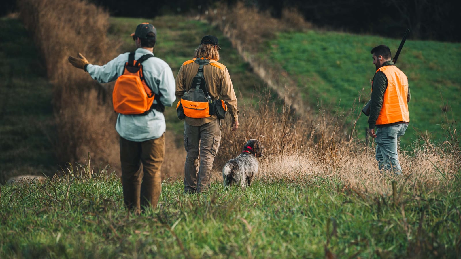 People chukar hunting at the Bearded Bird Dog in Talbott, TN