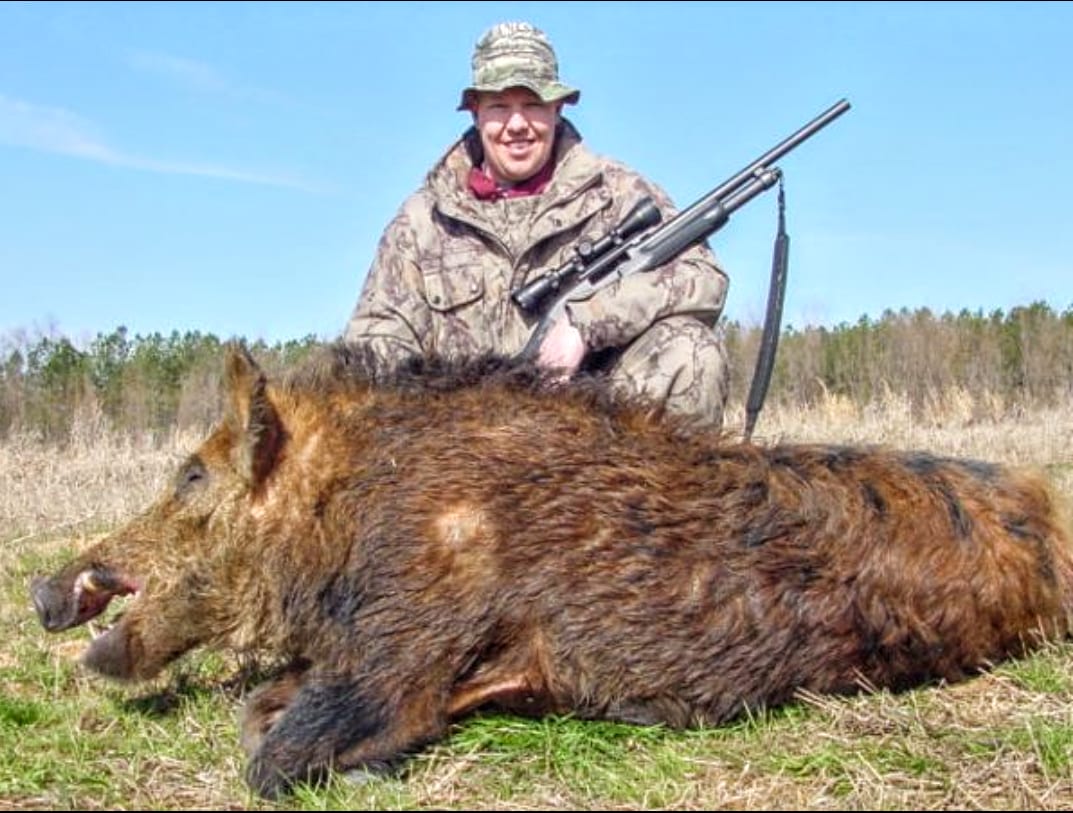Joe with a nice wild boar!