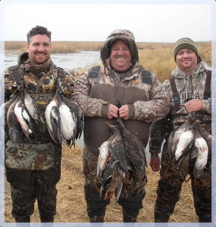 a crew of hunters